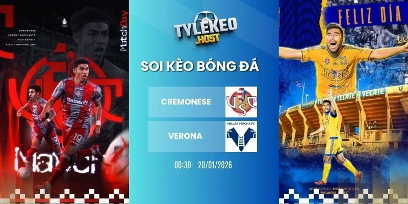 Tỷ lệ kèo nhà cái Cremonese vs Verona