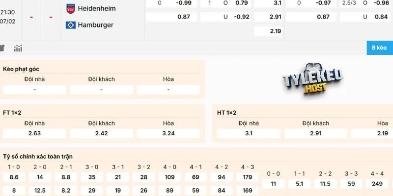 Soi kèo Heidenheim vs Hamburger SV hôm nay 